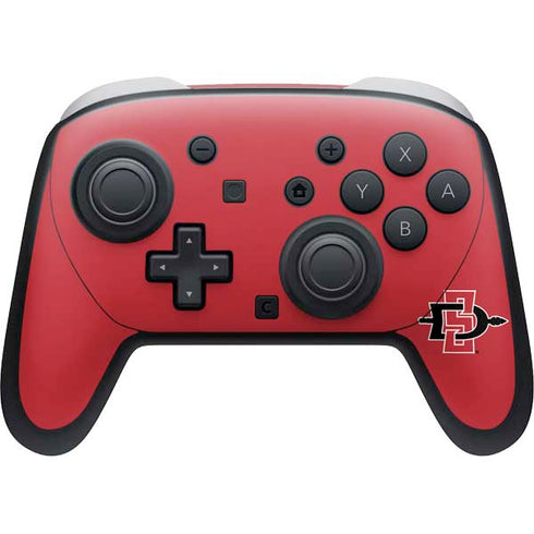 San Diego State University Aztecs Red Logo Nintendo Skins